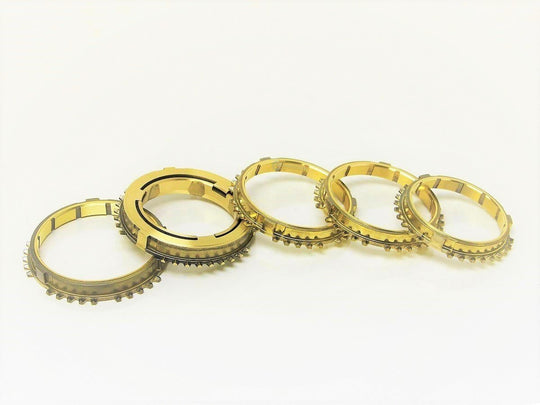 Synchrotech 1-5 Brass Synchro Set - CRV AWD, Honda Prelude U2Q7 T2W4 Euro R Accord - SYN109EB