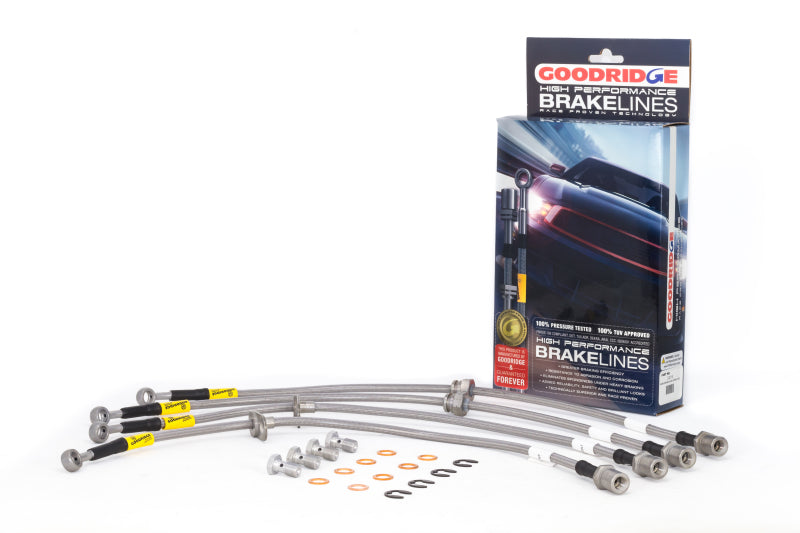 Goodridge Stainless Steel Brake Line Kit - 99-00 Honda Civic Si (w/ rear disc) - 20021